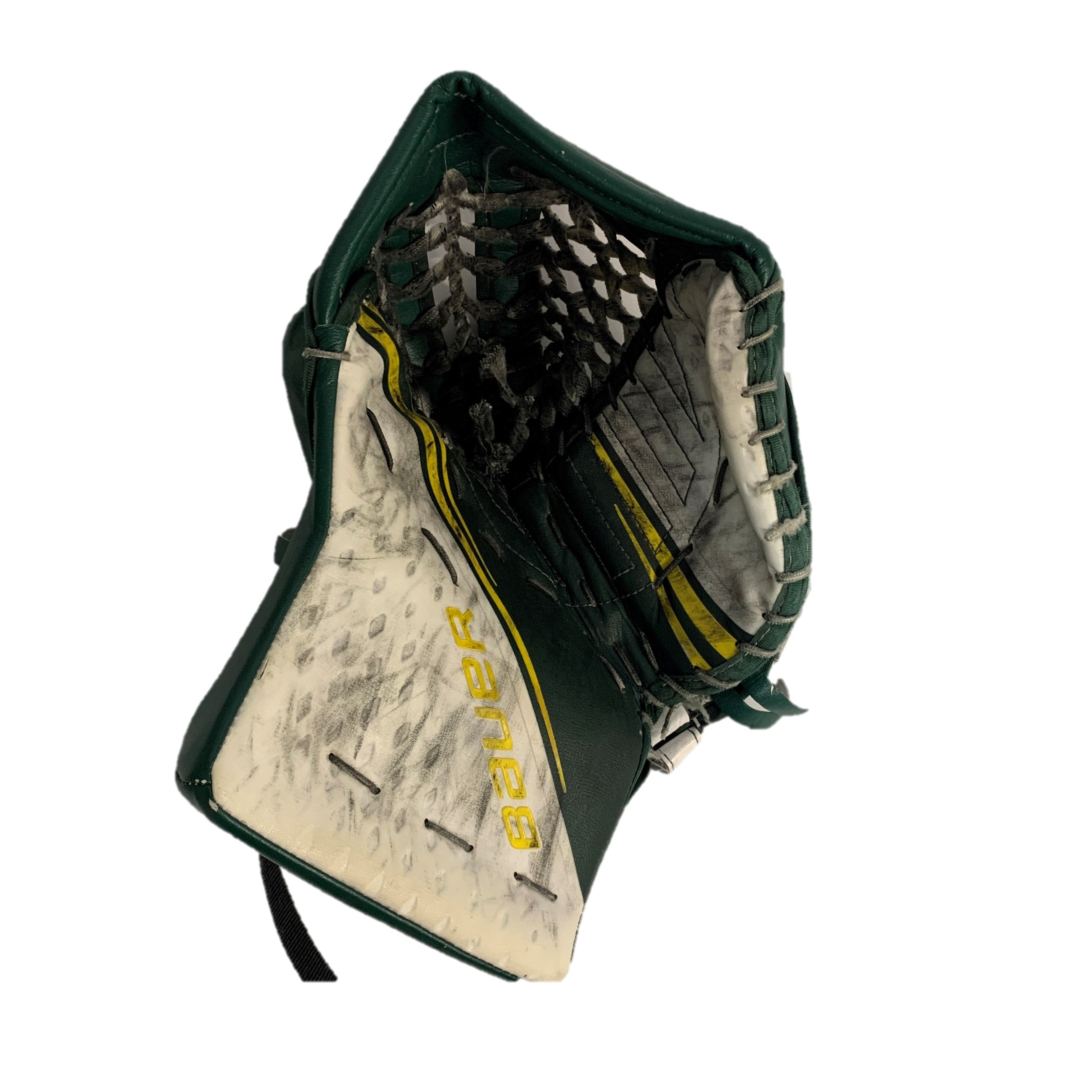 Bauer 2X Pro - Gant de gardien de but Pro Stock d'occasion - (Blanc/Vert/Jaune)